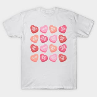 Retro heart candy I love You T-Shirt